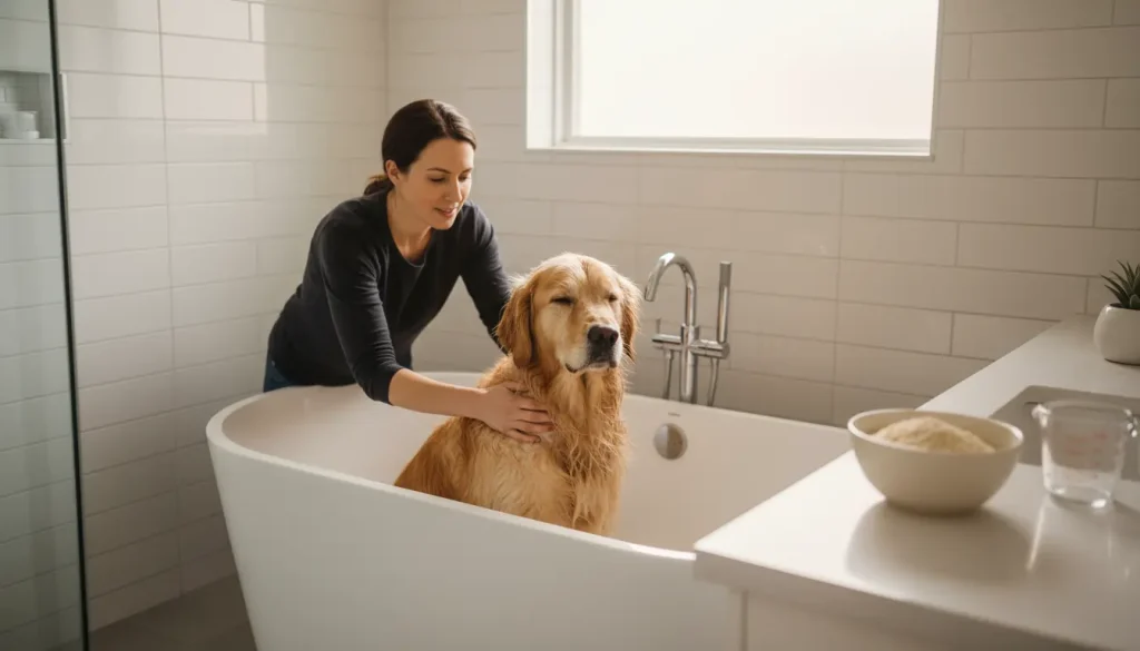 Oatmeal Baths home remedies for a dog with allergies