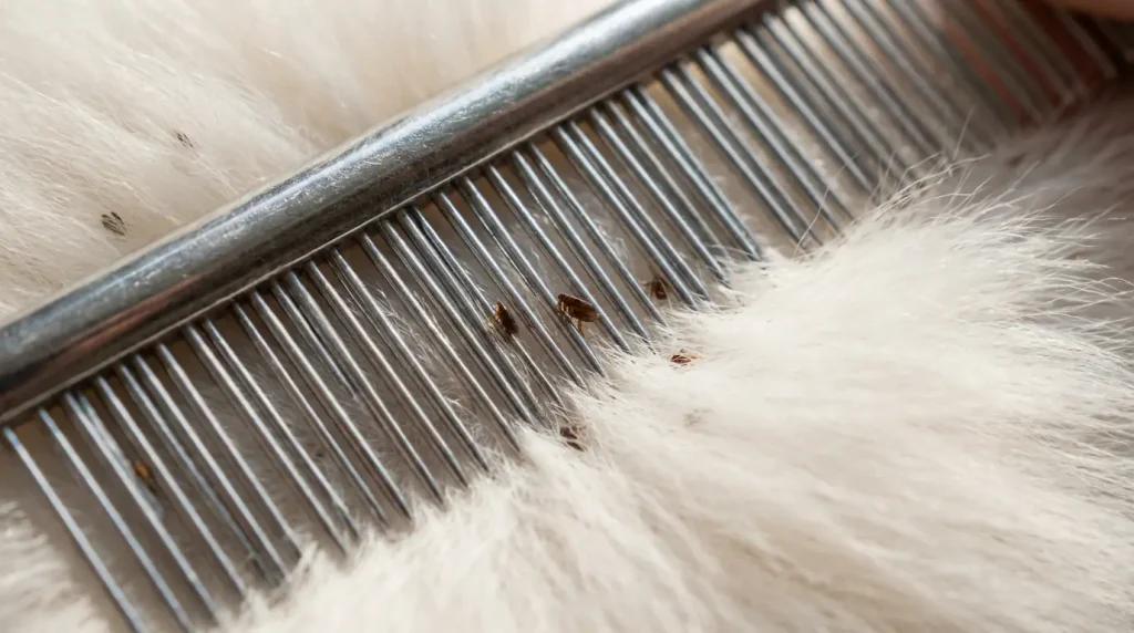 using a flea comb as safe flea remedies for puppies under 8 weeks